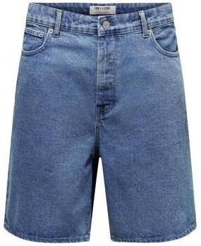 ONLY & SONS ONSFADE straight denim short medium blue denim