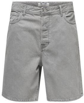 ONLY & SONS ONSFADE straight denim short light grey denim - Foto 1