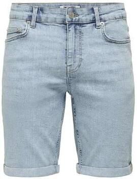 Only & Sons regular fit jeansshorts van katoenmix model 'PLY LBD 6185' - Foto 6