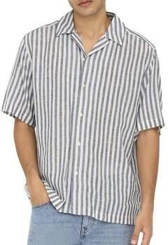 Only & Sons Overhemd Korte Mouw Only & Sons Onsseppo Strip