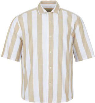 Only & Sons Overhemd Korte Mouw Only & Sons ONSTES RLX CTN SLUB STRIPE - Foto 4