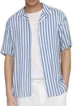 Only & Sons Vrijetijdsoverhemd van viscose met reverskraag model 'WAYNE' - Foto 7