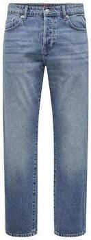 ONLY & SONS Regular fit jeans ONSEDGE STRAIGHT BOX TAI DNM MU OTL - Foto 2