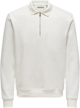 Only & Sons Abbott Regular Polo in Cloud Dancer White Heren