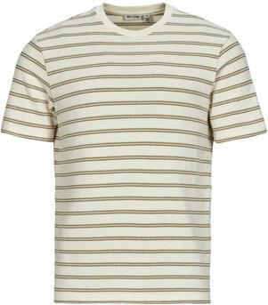 Only & Sons T-shirt met geribde ronde hals model 'IAN'