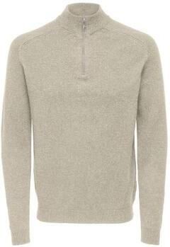 ONLY & SONS Wollen trui met een ritssluiting