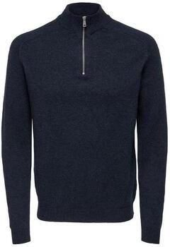 ONLY & SONS wol gebreide trui donkerblauw