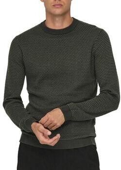 ONLY & SONS Trui met ronde hals ONSTAPA REG 12 STRUC LS CREW KNIT NOOS