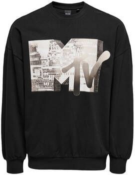 Only & Sons Sweater Only & Sons MTV Vintage Sweatshirt Black