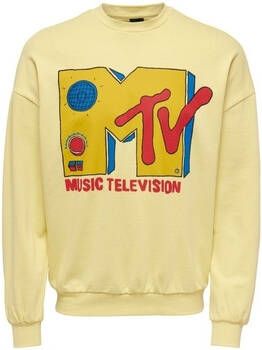 Only & Sons Sweater Only & Sons MTV Vintage Sweatshirt Custard