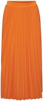 Only Rok Melisa Plisse Skirt Orange Peel