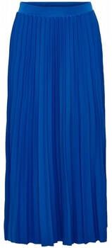 Only Rok Melisa Plisse Skirt Dazzling Blue