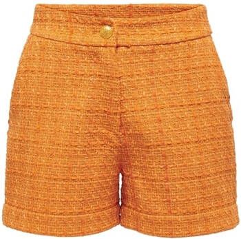 Only Korte Broek Billie Boucle Shorts Apricot