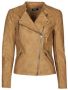 Only Leren jas voor vrouwen Ava imitation cuir biker Bruin Dames - Thumbnail 4