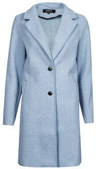 Only Single-Breasted Coats Blauw Dames