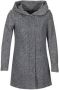 Only Lange jas met wol en capuchon model 'SEDONA' - Thumbnail 4
