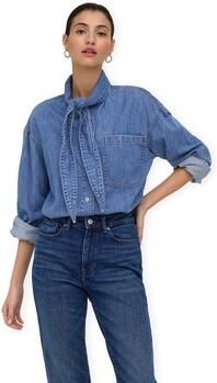 Only Blouse Alisia Shirt Medium Blue Denim - Foto 3