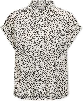 Only Blouse Noos Hannover Life Shirt Cloud Dancer Black Grap