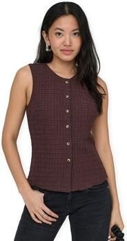 Only slim fit bodywarmer met seersucker-structuur model 'ILSE' - Foto 3