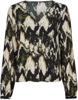 Only Blouse ONLJESSIE FR L S BUTTON TOP CS PTM