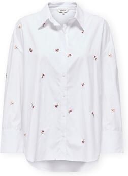Only Blouse Oregon Alva Shirt Bright White Flower