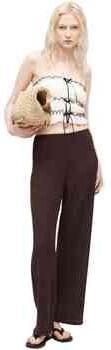 Only Straight leg broeken Noos Ilse Trousers Deep Mahogany - Foto 6