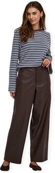 Only Broek Neli Faux Barrel Trousers Chocolate Torte - Foto 4