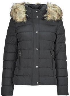 Only Regular fit gewatteerd jack met afneembaar imitatiebont model 'NEWLUNA'