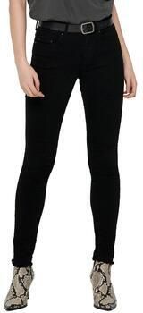 Only Zwarte effen jeans met ritssluiting en knoopsluiting Black Dames - Foto 14