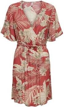 Only Gedessineerde jurk ONLPALINA LIFE 2 4 WRAP DRESS PTM