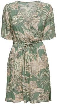 Only Gedessineerde jurk ONLPALINA LIFE 2 4 WRAP DRESS PTM