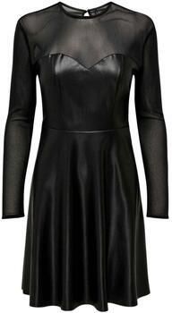 Only Mini-jurk in leerlook model 'MEGAN'