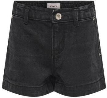 Only KIDS GIRL regular fit denim short KOGCOMET washed black Korte broek Zwart 116 - Foto 3