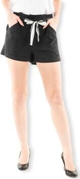 Only Korte Broek Luna Linen Shorts Black
