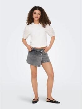 Only Korte rokken 15256608 LESLY-LIGHT GREY DENIM - Foto 3