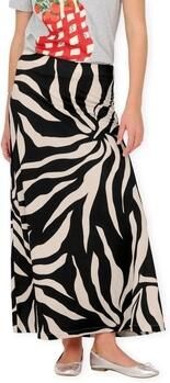 Only Lange rokken Chigo Sakura Long Skirt Black Flower