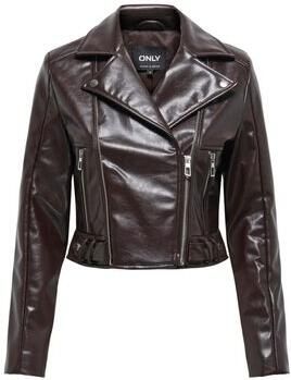 Only Leren Jas 15348979 KAMILLA-CHOCOLATE TORTE