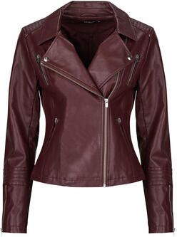 ONLY imitatieleren leren bikerjack quilted - Foto 4