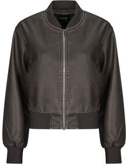 Only Imitatieleren jack ONLJANE FAUX LEATHER WASHED BOMBER OTW - Foto 5