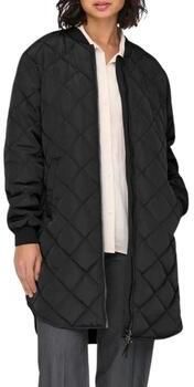 Only Regular fit gewatteerde lange jas met baseballkraag model 'JESSICA'