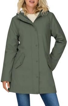 Only Functionele jas ONLSALLY RAINCOAT OTW NOOS met capuchon en voering van teddy-pluche