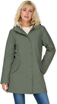 Only Functionele jas ONLSALLY RAINCOAT OTW NOOS met capuchon en voering van teddy-pluche - Foto 3