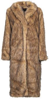 Only Regular fit lange jas van imitatiebont model 'DAWN'