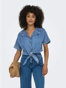 Only Korte jeansblouse van puur katoen model 'PAULA' - Foto 7