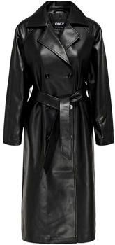 Only Parka Jas ONLBINA FAUX LEATHER TRENCHCOAT CC OTW 15349543