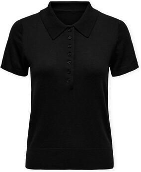 Only Polo Shirt Korte Mouw Polo Catherine Black