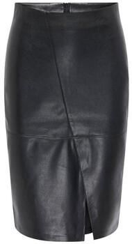 ONLY imitatieleren rok zwart - Foto 4