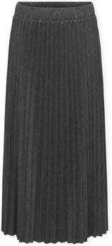 Only Rok Line Long Skirt Dark Grey Melange