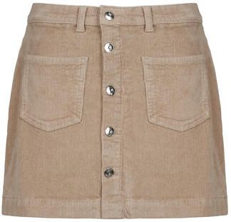 Only Corduroy rok in A-lijn met doorknoopsluiting model 'AMAZING'