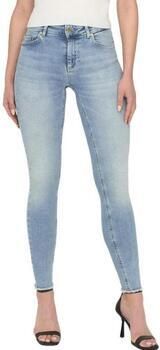 Only Ankle jeans ONLBLUSH MID SK ANK RAW met iets gerafelde voetzoom - Foto 4